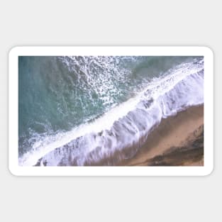 Aerial View Of Sea Waves Sticker